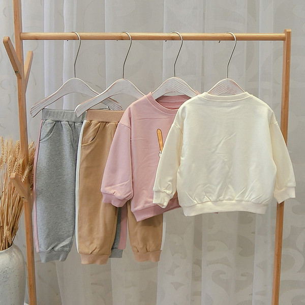 Set zilnic pentru copii cu aplicație pentru fete în două culori