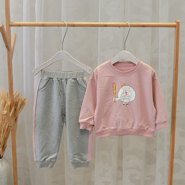 Set zilnic pentru copii cu aplicație pentru fete în două culori