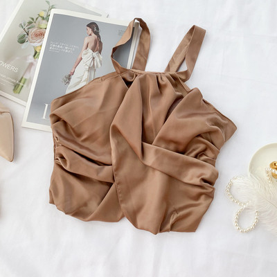 Maieu modern de damă cu bretele în trei culori