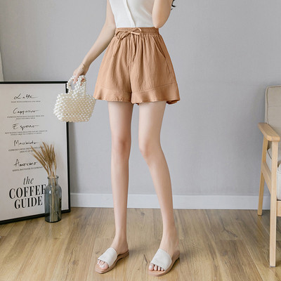 Pantaloni scurti de dama in trei culori cu cravate