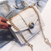 Geanta de dama cu maner metalic in patru culori