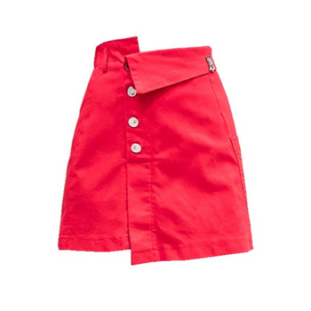 Fusta de dama actuala in trei culori cu nasturi