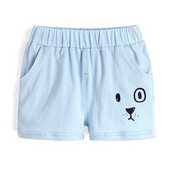 Pantaloni scurți pentru copii pentru băieți - în albastru cu aplicație