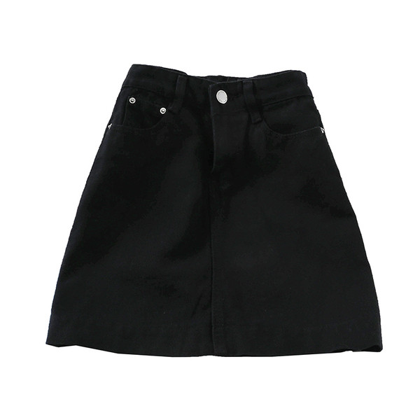 Fusta dama casual din denim in patru culori - model drept