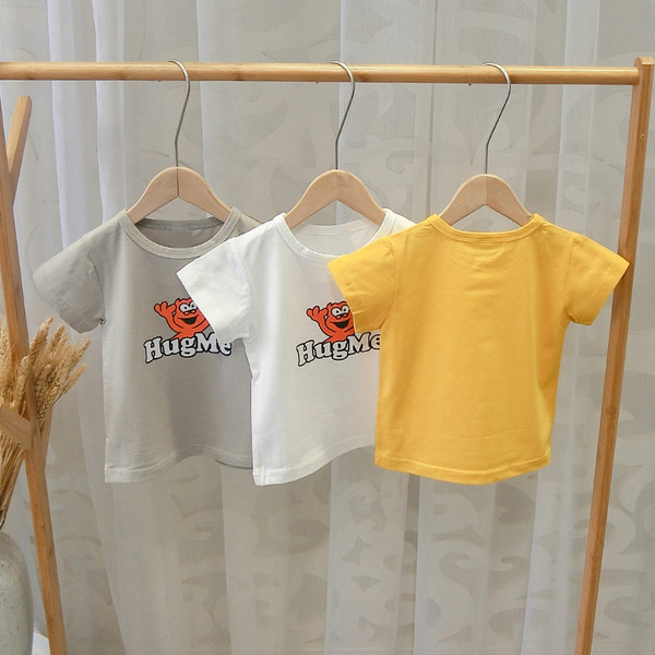 Model nou de tricou pentru copii de zi cu zi cu aplicatie pentru baieti