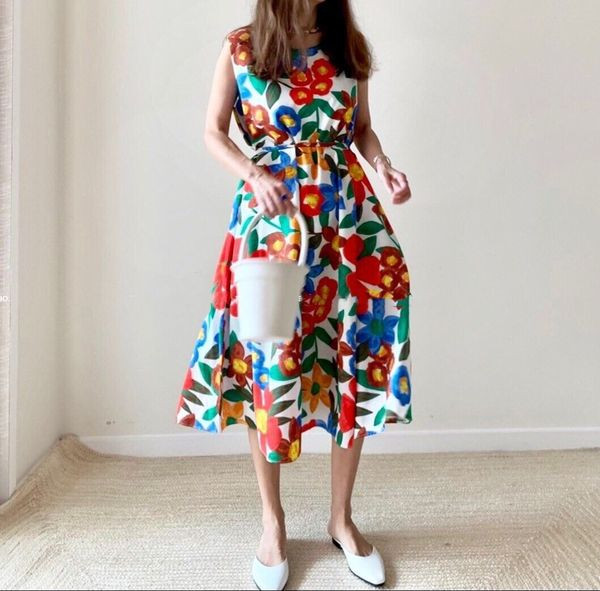 Rochie casual de dama cu model floral in doua culori