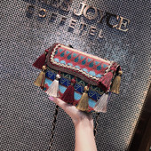 Geanta de dama cu maner lung in doua culori