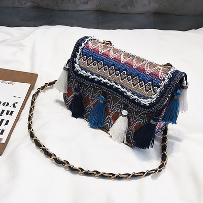 Geanta de dama cu maner lung in doua culori