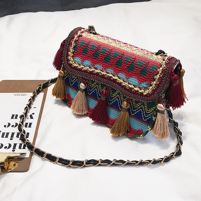 Geanta de dama cu maner lung in doua culori