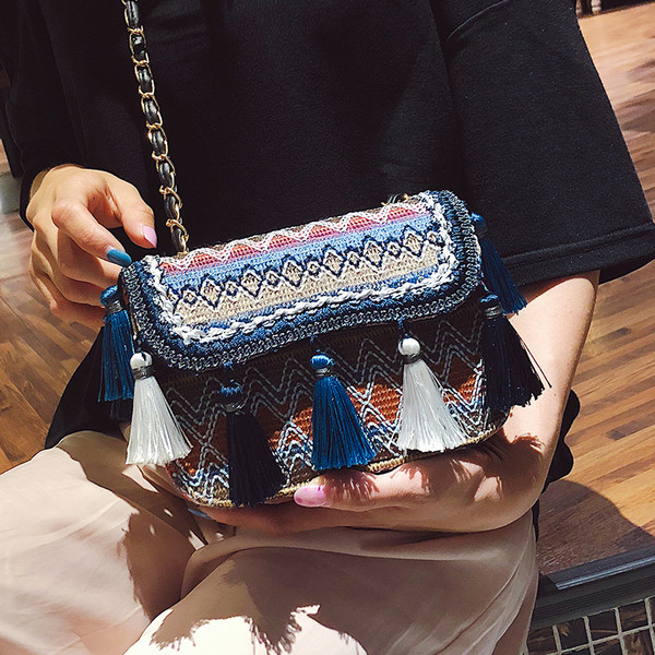 Geanta de dama cu maner lung in doua culori