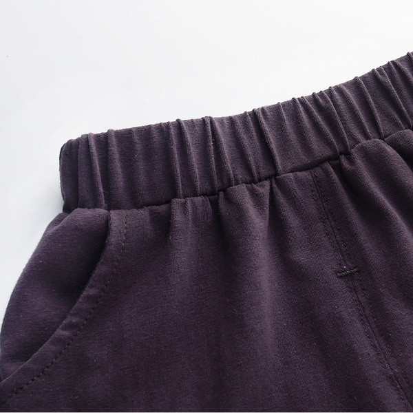 Pantaloni casual pentru copii pentru baieti - cu aplicatie si buzunare