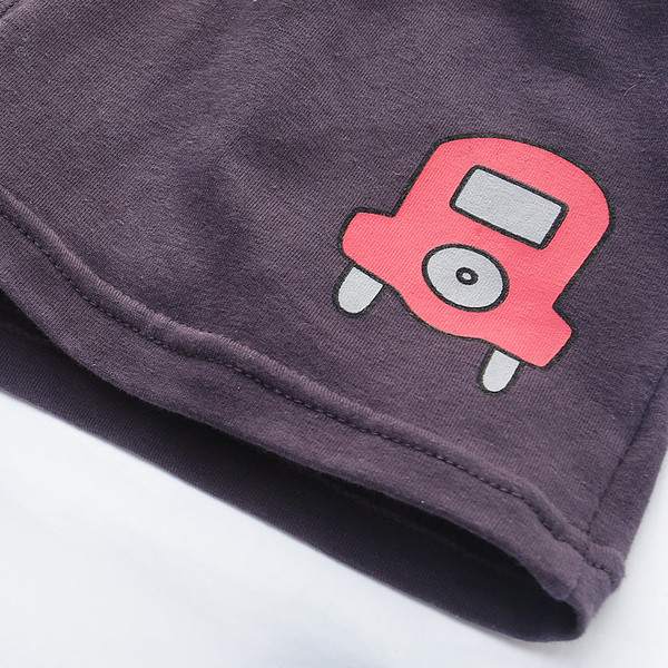 Pantaloni casual pentru copii pentru baieti - cu aplicatie si buzunare