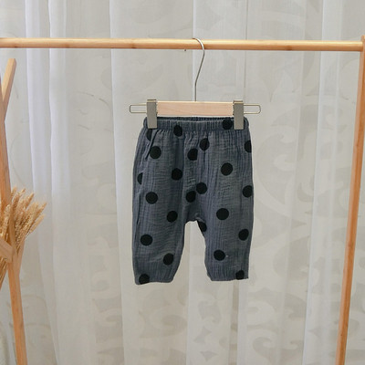 Pantaloni copii la modă cu buline în mai multe culori pentru fete