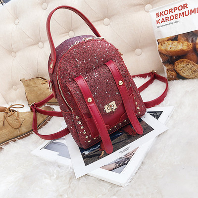 Geanta de dama moderna cu efect stralucitor in patru culori