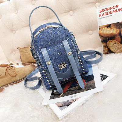 Geanta de dama moderna cu efect stralucitor in patru culori