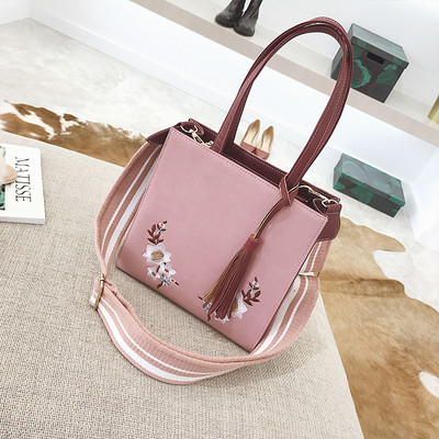 Geanta de dama cu broderie in mai multe culori