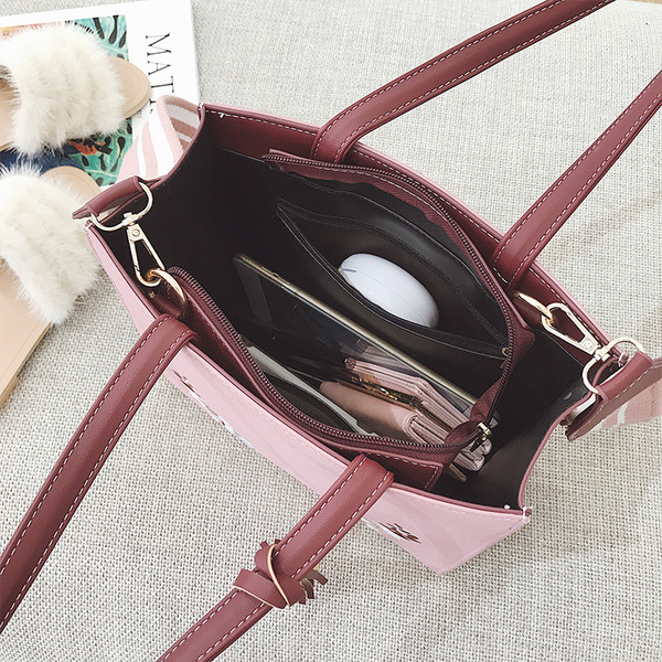 Geanta de dama cu broderie in mai multe culori