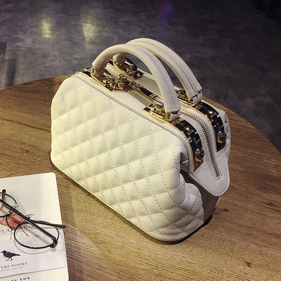 Geanta de dama moderna din piele cu fermoare in mai multe culori