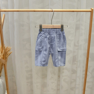 Pantaloni scurți pentru băieți în albastru și maro