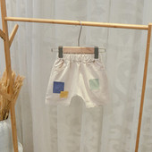 Pantaloni scurți pentru copii la modă pentru băieți în bej