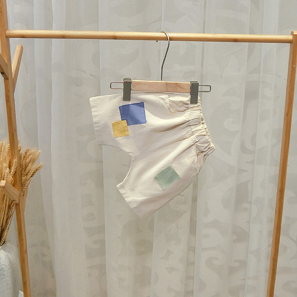 Pantaloni scurți pentru copii la modă pentru băieți în bej