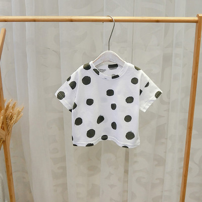 Tricou pentru copii modern cu buline pentru baieti