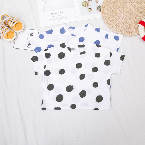 Tricou pentru copii modern cu buline pentru baieti