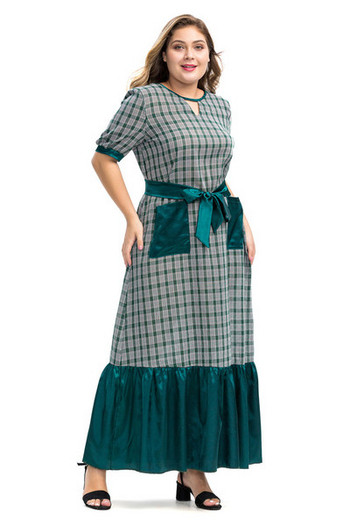 Rochie eleganta de dama cu maneci 3/4 de culoare verde