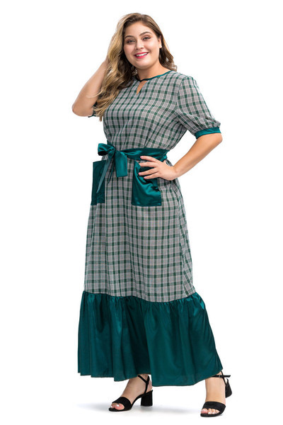 Rochie eleganta de dama cu maneci 3/4 de culoare verde