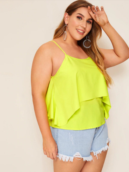 Maieu elegant pentru femei, de culoare neon, de la XL la 4XL