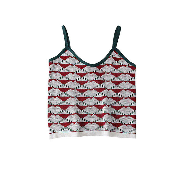 Maieu de dama colorat modern cu bretele in doua culori