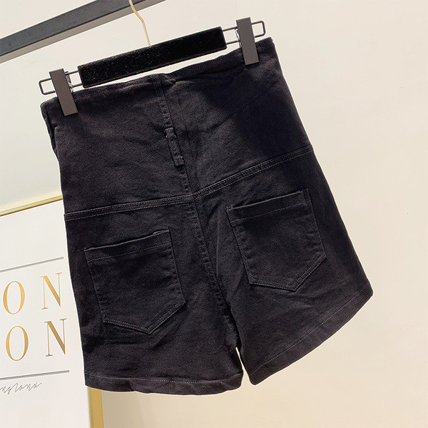 Pantaloni scurți de damă cu talie înaltă și cravate