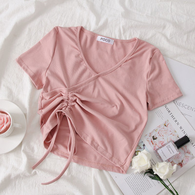 Нов модел дамска блуза с V-образно деколте - няколко цвята