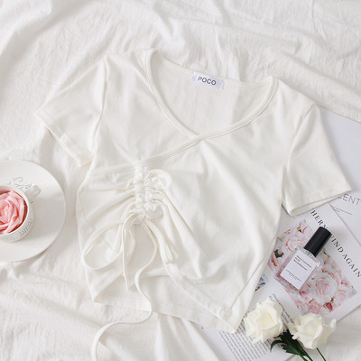 Нов модел дамска блуза с V-образно деколте - няколко цвята