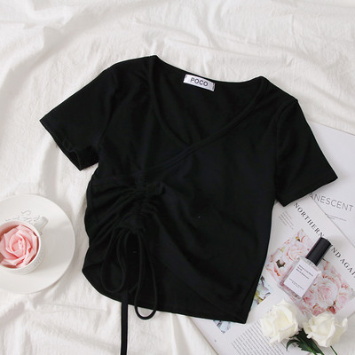 Нов модел дамска блуза с V-образно деколте - няколко цвята