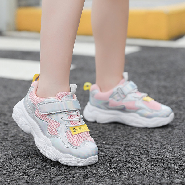 Adidași sport pentru copii pentru fete - în trei culori