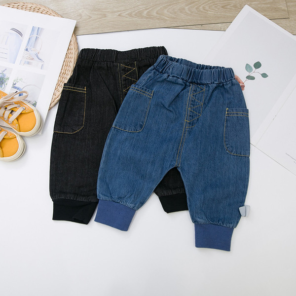 Model nou de blugi pentru copii pentru baieti - albastru si negru