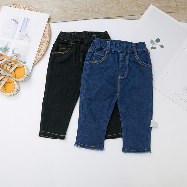 Blugi moderni pentru copii pentru baieti in negru si albastru