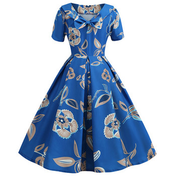 Rochie de dama croiala model cu aplicatie colorata si maneci scurte