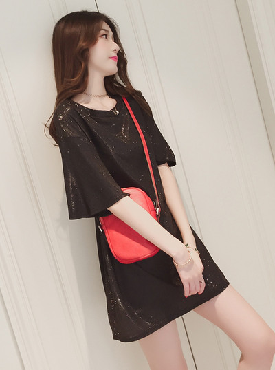 Rochie de dama moderna in trei culori - model drept