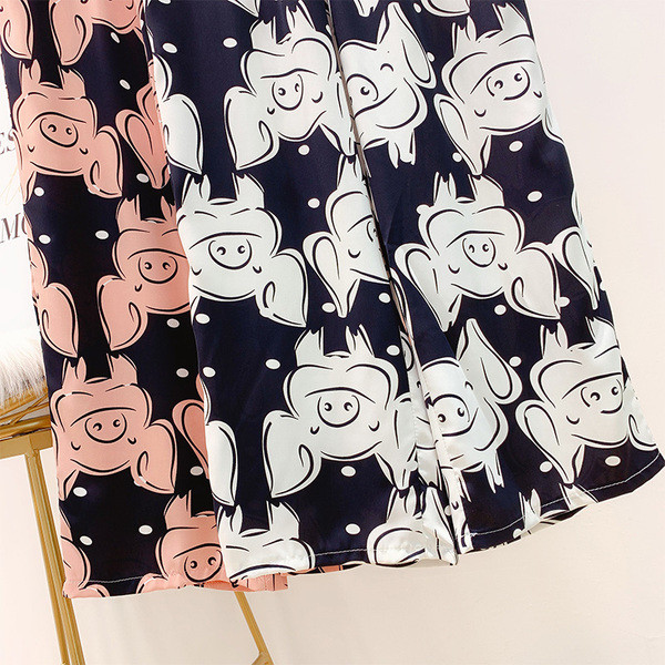 Pantaloni casual dama cu talie inalta