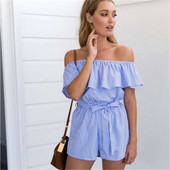 Γυναικεία ολόσωμη φόρμα με γυμνούς ώμους