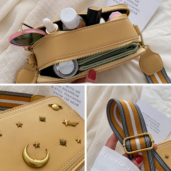 Geanta de dama actuala in cinci culori cu elemente metalice