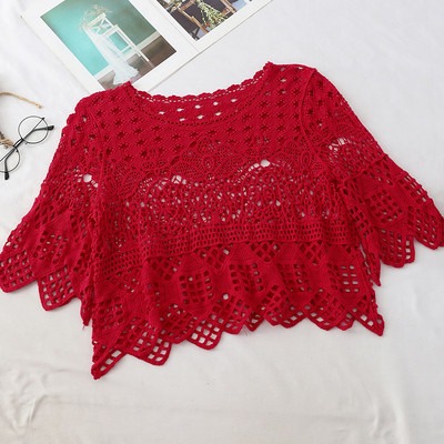 Bluză scurtă de damă modernă în diferite culori