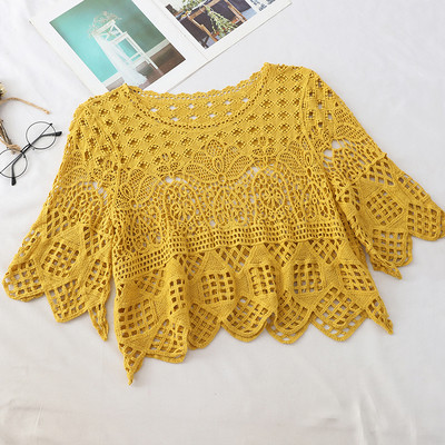 Bluză scurtă de damă modernă în diferite culori