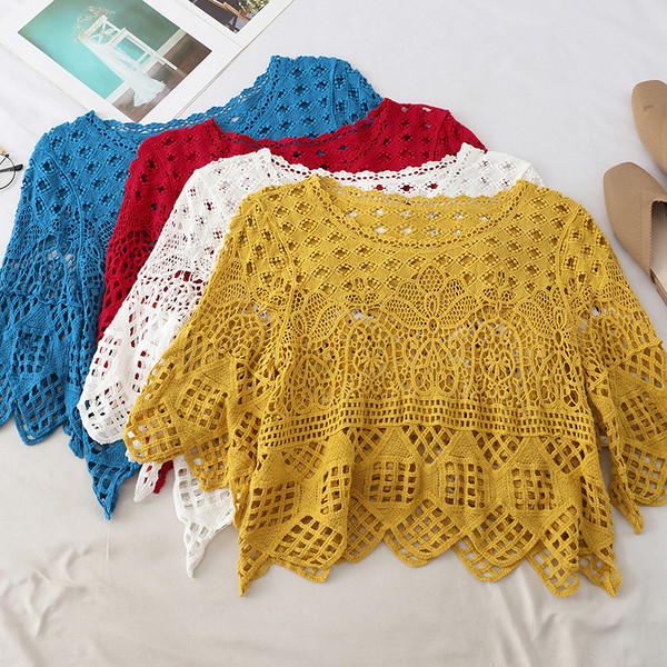 Bluză scurtă de damă modernă în diferite culori