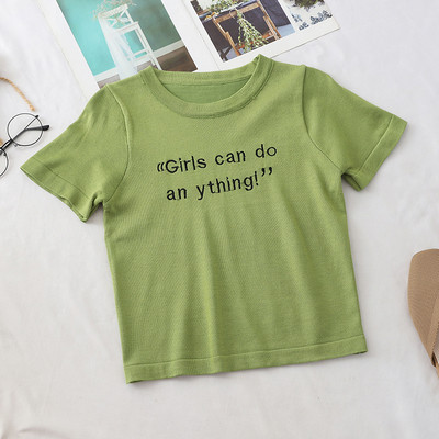 Tricou casual dama cu inscriptie in patru culori