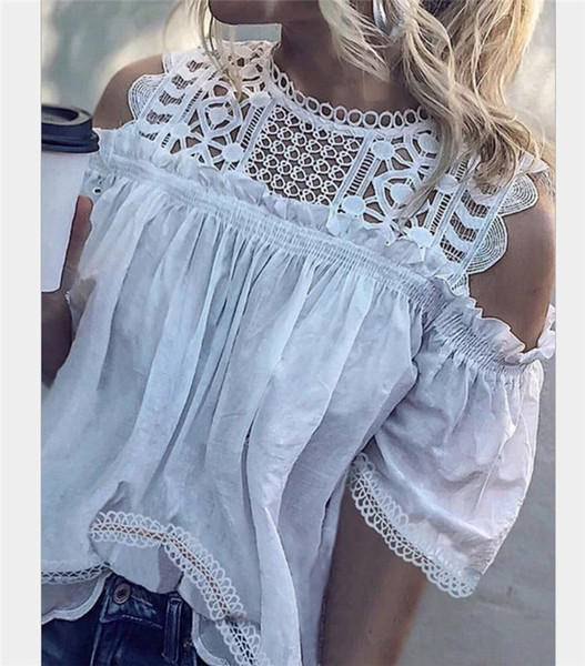 Bluza de dama moderna din dantela in mai multe culori