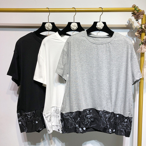 Tricou dama cu decolteu oval si maneci scurte in trei culori