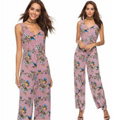 Цветен дамски гащеризон с копчета